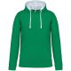 MEN'S CONTRAST HOODED SWEATSHIRT
