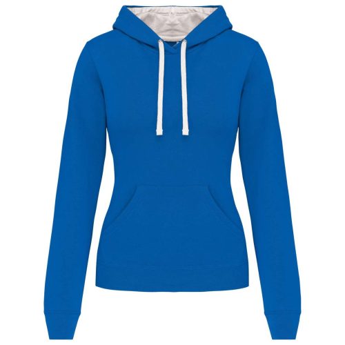 LADIES’ CONTRAST HOODED SWEATSHIRT