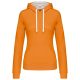 LADIES’ CONTRAST HOODED SWEATSHIRT