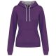 LADIES’ CONTRAST HOODED SWEATSHIRT