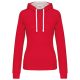 LADIES’ CONTRAST HOODED SWEATSHIRT