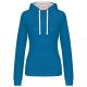LADIES’ CONTRAST HOODED SWEATSHIRT