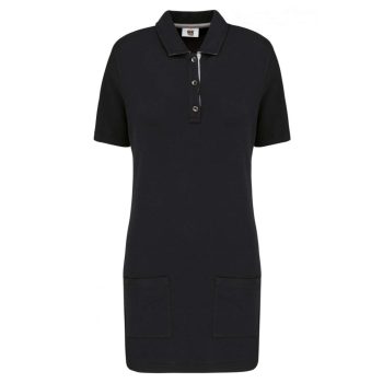 LADIES’ SHORT-SLEEVED LONGLINE POLO SHIRT