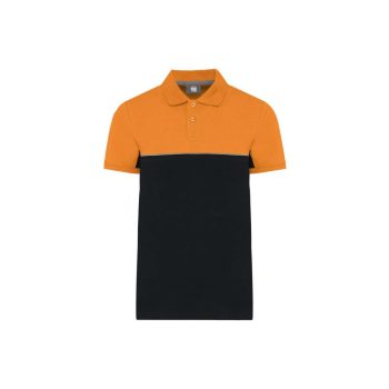 UNISEX ECO-FRIENDLY TWO-TONE SHORT SLEEVE POLO SHIRT