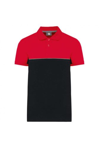 UNISEX ECO-FRIENDLY TWO-TONE SHORT SLEEVE POLO SHIRT