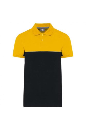 UNISEX ECO-FRIENDLY TWO-TONE SHORT SLEEVE POLO SHIRT