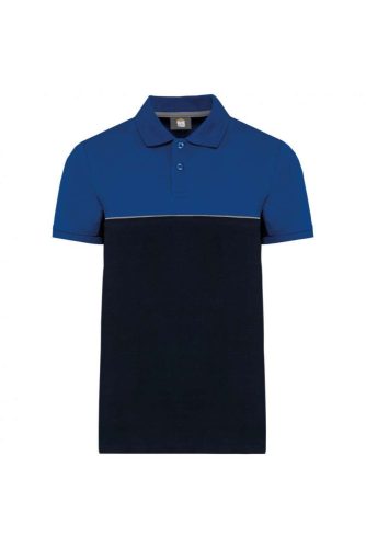 UNISEX ECO-FRIENDLY TWO-TONE SHORT SLEEVE POLO SHIRT