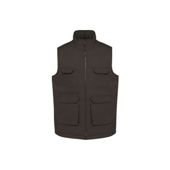 UNISEX PADDED MULTI-POCKET POLYCOTTON VEST