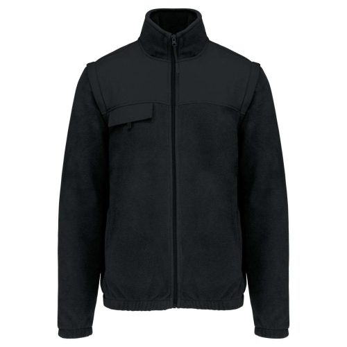 FLEECE JACKET WITH REMOVABLE SLEEVES