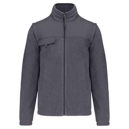 FLEECE JACKET WITH REMOVABLE SLEEVES