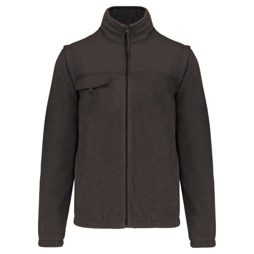 FLEECE JACKET WITH REMOVABLE SLEEVES